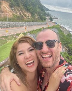 Nick and May The owners of The Cocoon Hostel, Koh Samet