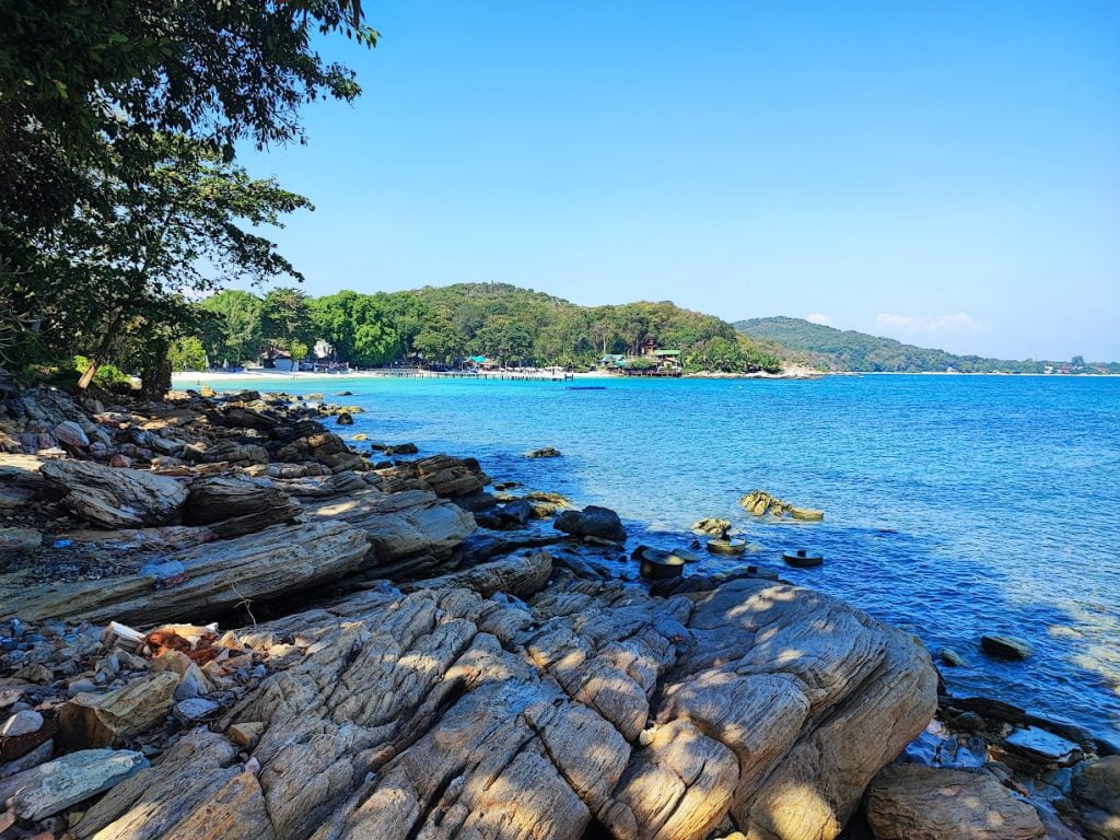 Beautiful beach during the daytime on Koh Samet