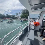 View of Koh Samet pier taken from the fast ferry
