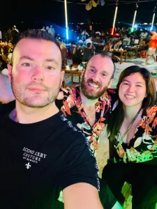 Nick, Paul, and May at Hey Haa Bar