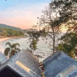 View of a beach on Koh Samet at sunset. Picture taken by Nick from The Cocoon Hostel