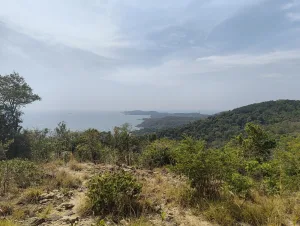 Image from the top of the viewpoint on the Koh Samet Nature Trail overlooking the southern part of the island